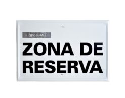 Tablilla Zona de Reserva negra (C. Valenciana) 50x33