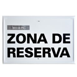 Tablilla Zona de Reserva negra (C. Valenciana) 50x33