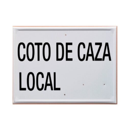 Tablilla COTO DE CAZA LOCAL Navarra