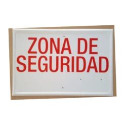 Tablilla Zona de Seguridad roja (Andalucía)