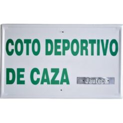 Tablilla Coto Deportivo de Caza verde (Andalucía) 50x33