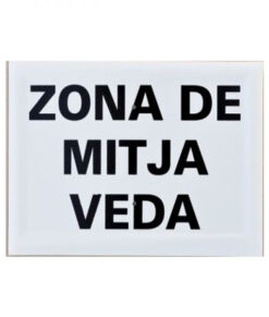 Tablilla Zona de Mitja Veda (Catalunya) 30x20