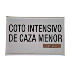 Tablilla Coto Intensivo Caza Menor (Aragón)